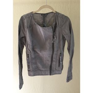 Michael Stars Linen Moto Jacket, NWT XS